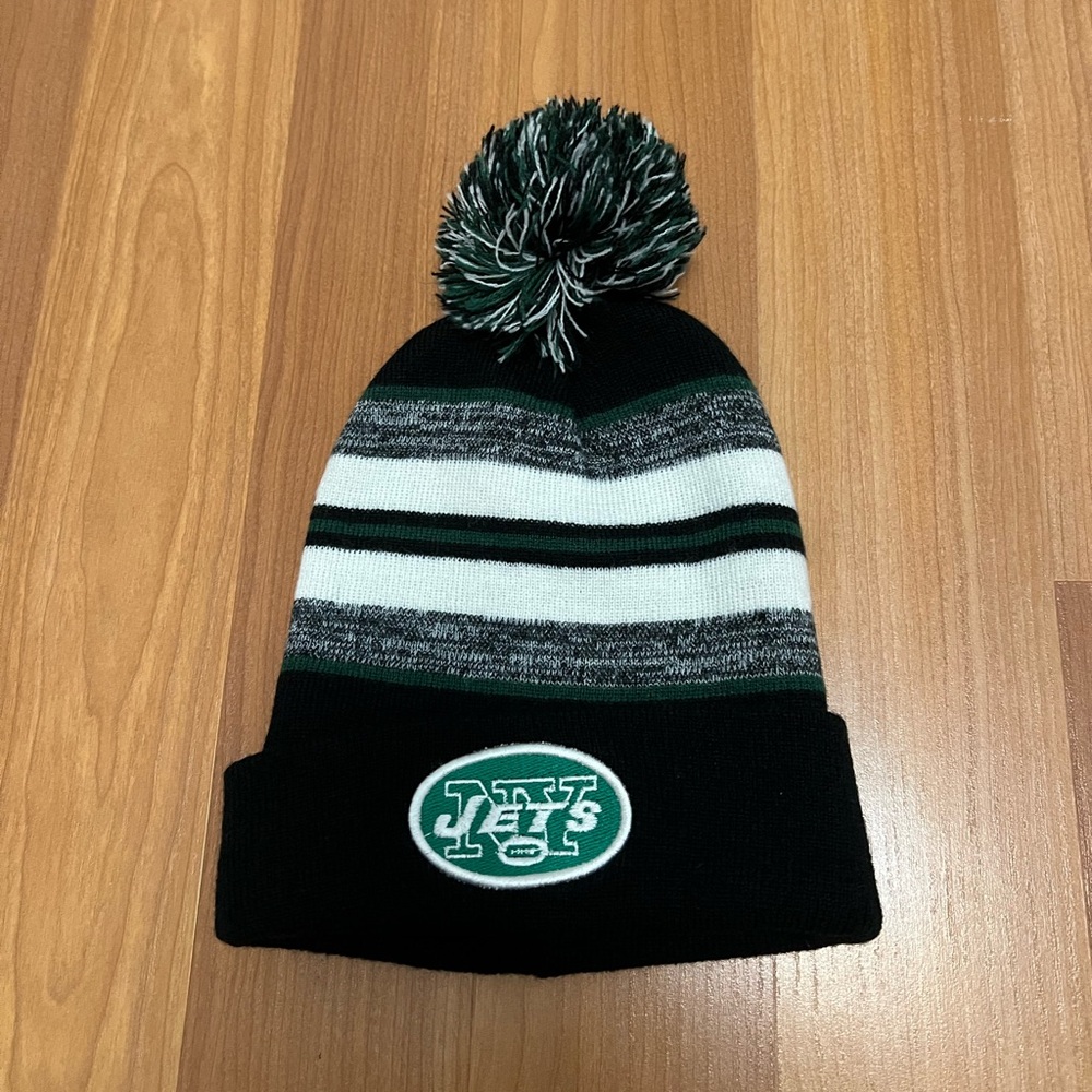 NY Jets Pom-Pom Beanie